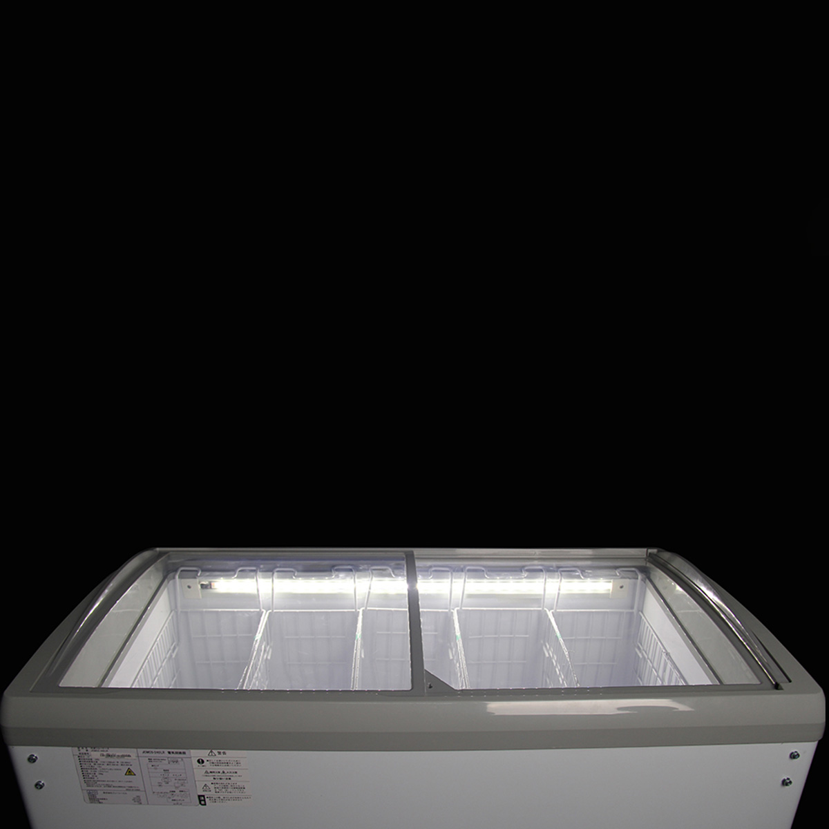 オリジナル JCM 冷凍ショーケース フラット扉 LED照明付 JCMCS-223FL